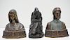 3 POMPEIAN BRONZE BOOKENDS