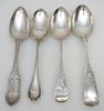 3 STERLING 1 COIN SERVING SPOON