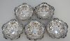 5 STERLING REED & BARTON NUT DISHES