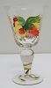 13 HAND PAINTED ROOSTER GOBLETS
