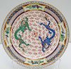 SMALL DOUBLE DRAGON CHINESE PLATE