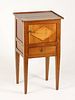 Continental Walnut Bedside Commode