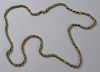 JEWELRY. 14kt Gold Rope Twist Chain Necklace.