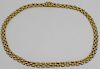 JEWELRY. Italian 18kt Gold Articulated Necklace.