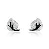 Chanel Diamond and Enamel Earrings, French