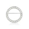 Art Deco Diamond Circle Pin