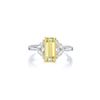 A 1.68-Carat Fancy Light Yellow Diamond Ring