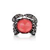 Stephen Webster Red Coral Crystal Haze Diamond Crab Ring, Jewels Verne Collection
