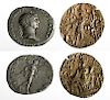 Lot of 2 Ancient Coins - Indian Gold & Roman Silver
