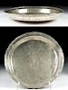 18th C. Mexican Spanish Colonial Silver Tray - 1.08 kg
