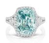 9.16ct. Icy Blue Burmese Sapphire and Diamond Ring