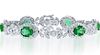 18k Gold 6.12ct Emerald & 5.69ct Diamond Bracelet