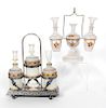 Two Victorian 19th Century Glass Vanity Sets