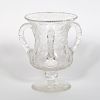 Libbey Engraved Crystal Loving Cup
