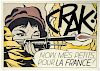Lichtenstein Signed "Crak!" Litho, Castelli Ed.