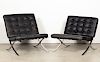 Two Ludwig Mies van der Rohe, Barcelona Chairs