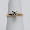 14k Yellow Gold & Diamond Solitaire Ring
