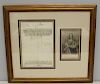 (Signed) Queen Isabella Of Spain Document Framed