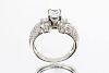 Platinum Set Diamond Engagement Ring