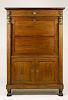 French Empire Style Walnut Secretaire a Abattant