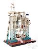 Doll & Cie tin Ferris wheel steam toy #729/5