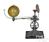 Plank painted tin orrery steam toy accessory