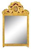 A Louis XVI Style Giltwood Mirror Height 36 1/2 x width 32 1/4 inches.