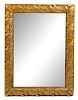 A Continental Giltwood Mirror Height 41 x width 30 3/4 inches.
