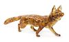 A Redware Fox Figure Length 38 1/2 inches.