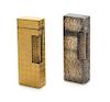 A Pair of Dunhill Lighters Height 2 1/2 inches.