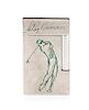 An S.T. Dupont LeRoy Neiman: Golf Limited Edition Line 2 Lacquered Pocket Lighter Height 2 1/2 inches.