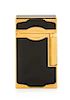 An S.T. Dupont Line 2 Gold-Plated and Lacquered Pocket Lighter Height 2 1/2 inches.