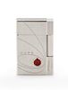An S.T. Dupont Mars Limited Edition Gatsby Palladium and Meteorite Inset Pocket Lighter Height 2 1/4 inches.