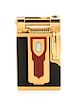An S.T. Dupont Maharadjah Limited Edition Lacquered and Mother-of-Pearl Inset Pocket Lighter Height 2 1/4 inches.
