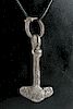 Viking Silver Thor's Hammer Pendant, 18.1 g