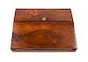 A Regency Brass Mounted Rosewood Writing Box Width 14 inches.