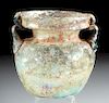 Roman Glass Jar w/ Pearlescent Iridescence