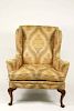 Queen Anne Style Walnut Wing Chair