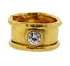 Jean Mahie 22K Gold Diamond Wide Band Ring