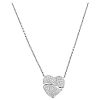 Roberto Coin 18K Gold Diamond Heart Pendant Toggle Necklace