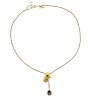 Cartier 18k Tri Color Gold Drop Pendant Necklace 