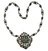 Austro Hungarian Silver Turquoise Necklace