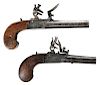Two Flintlock Boot Pistols