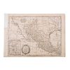 KITCHIN, THOMAS. MEXICO OR NEW SPAIN. In which the Motions of Cortes may be traced. Engraved map, 1777.