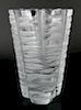 Lalique frosted and molded glass vase