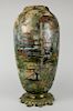 Auguste Lepere glazed ceramic vase