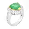Emerald, Diamond and 18K Gold Ring