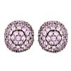 Pink Sapphire and 18K Gold Ear Clips