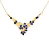 Vintage Sapphire and 14K Gold Necklace