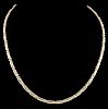 AN 18K YELLOW GOLD ITALIAN CHAIN NECKLACE